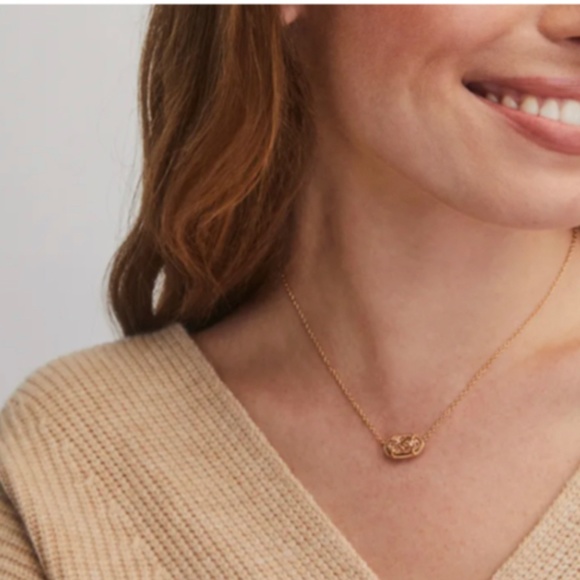 Elisa Rose Gold Pendant Necklace in Rose Gold Drusy - Picture 5 of 5